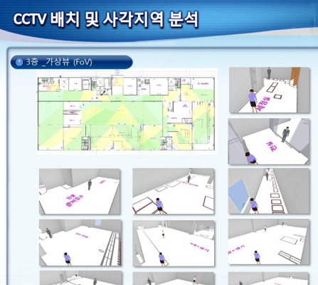 CCTV 화각/사각 분석 이미지